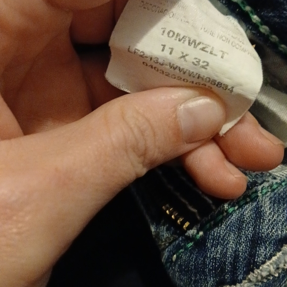 Wrangler Men's Blue Denim Jeans - Picture 3 of 3